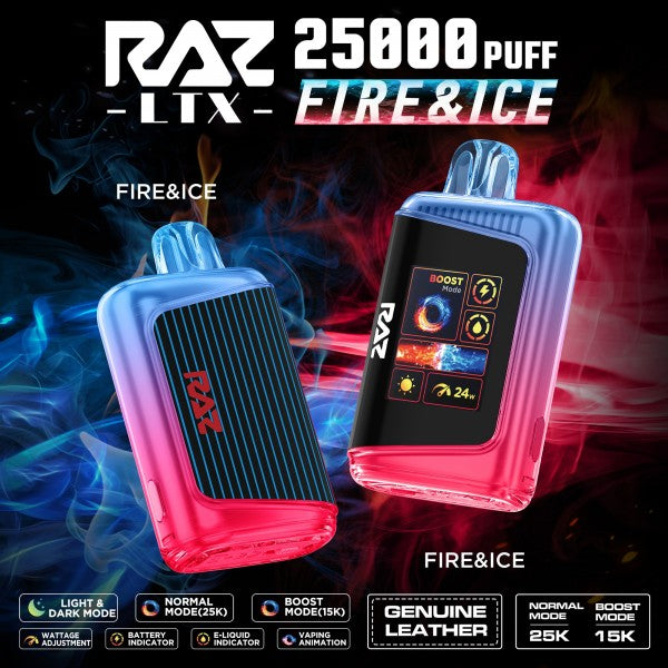 RAZ LTX 25000 PUFFS DISPOSABLE VAPE (Box of 5)