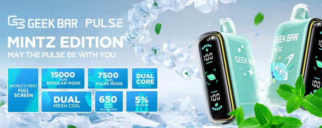 GEEKBAR PULSE MINTZ FLAVOURS 15000 PUFFS (BOX OF 5)