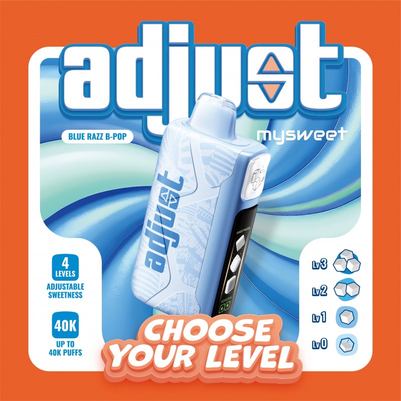 ADJUST MY SWEET 40K PUFFS DISPOSABLE VAPE BY LOST MARY (BOX OF 5) ADJUST MY SWEET 40K PUFFS DISPOSABLE VAPE BY LOST MARY (BOX OF 5)