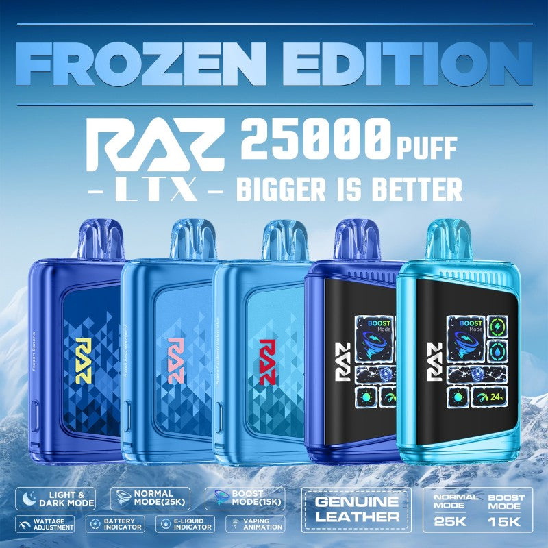 RAZ LTX 25000 PUFFS DISPOSABLE VAPE (Box of 5)