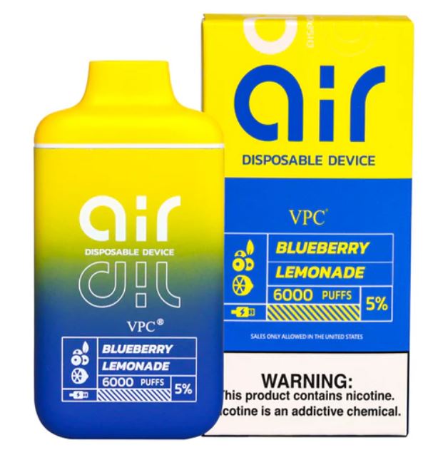 AIR Vape Disposable 5% 6000 Puffs (1 Piece) AIR Vape Disposable 5% 6000 Puffs (1 Piece)