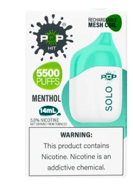Pop Hit 5500 Solo Disposable Pod Device (Box of 5) Pop Hit 5500 Solo Disposable Pod Device (Box of 5)