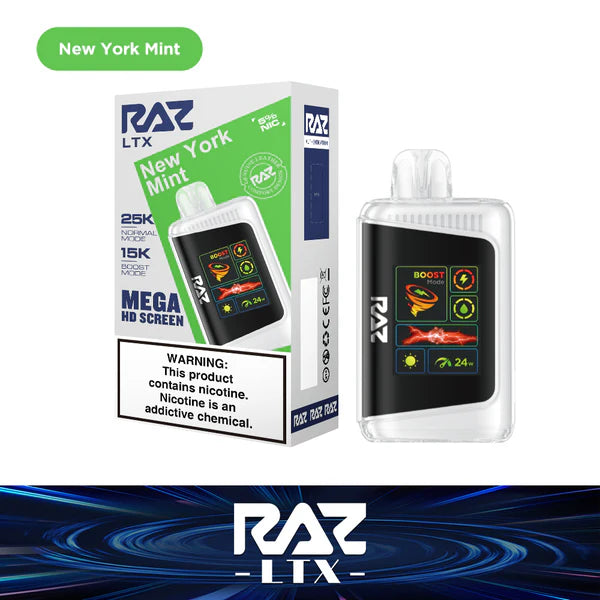 RAZ LTX 25000 PUFFS DISPOSABLE VAPE (Box of 5) RAZ LTX 25000 PUFFS DISPOSABLE VAPE (Box of 5)