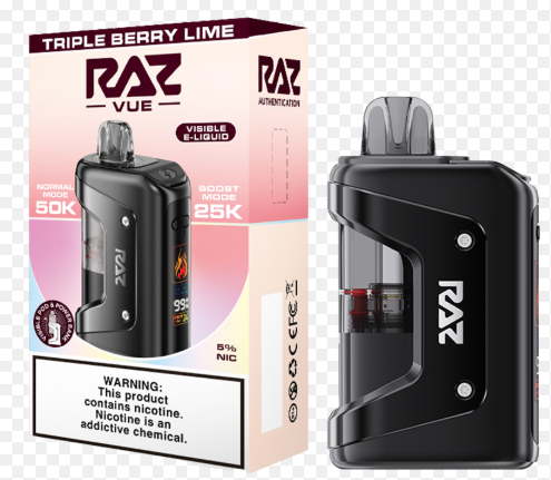RAZ VUE 50K DISPOSABLE KIT VAPE (BOX OF 5)