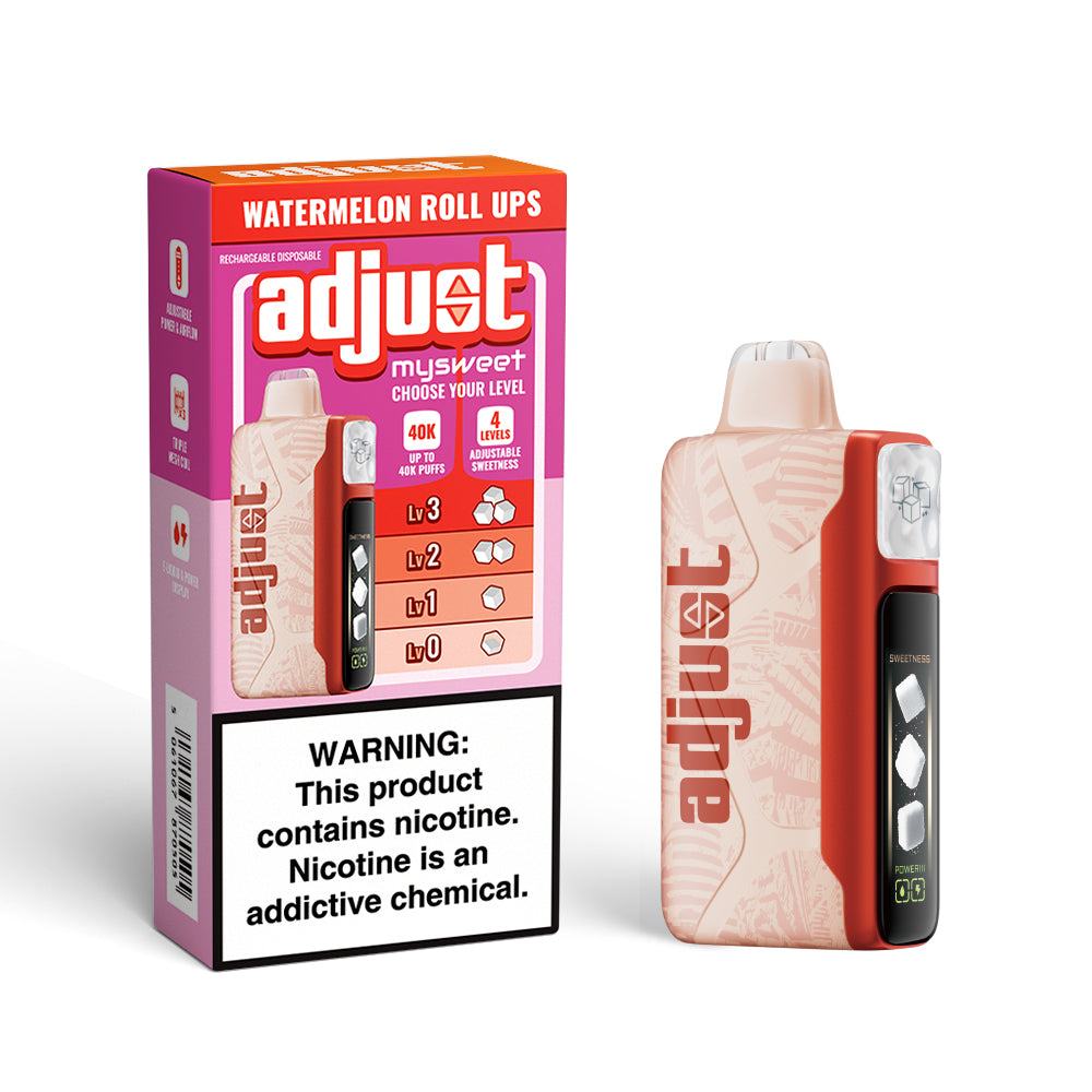 ADJUST MY SWEET 40K PUFFS DISPOSABLE VAPE BY LOST MARY (BOX OF 5) ADJUST MY SWEET 40K PUFFS DISPOSABLE VAPE BY LOST MARY (BOX OF 5)