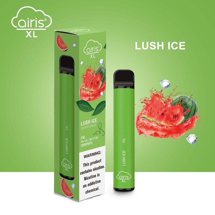 Airis XL Disposable Vape 1200 Puffs Lush Ice Flavor (Box of 10)