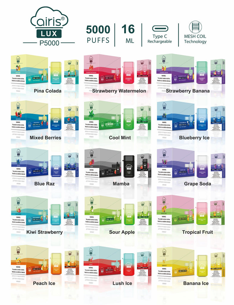 Airis LUX Disposable Vape 5000 Puffs (1 Piece) Airis LUX Disposable Vape 5000 Puffs (1 Piece)