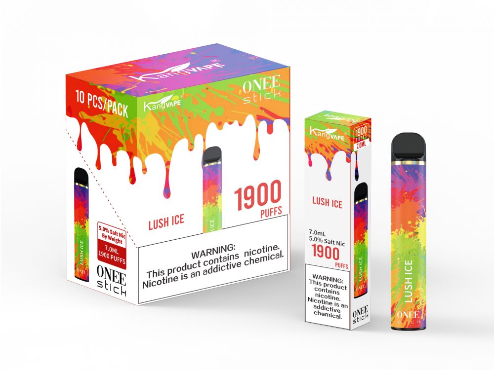 KangVape 1900 Puffs Disposable Vape One Stickk Lush Ice Flavor (Box of KangVape 1900 Puffs Disposable Vape One Stickk Lush Ice Flavor (Box of