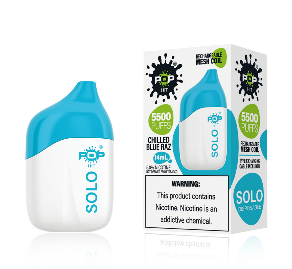 Pop Hit 5500 Solo Disposable Pod Device (Box of 5) Pop Hit 5500 Solo Disposable Pod Device (Box of 5)